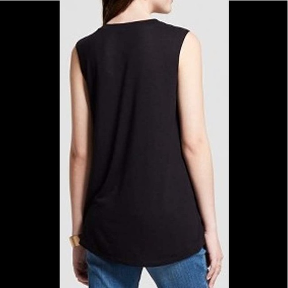 Zodiac Stars Lace-Up Neck Graphic Tank Top - Picture 2 of 9